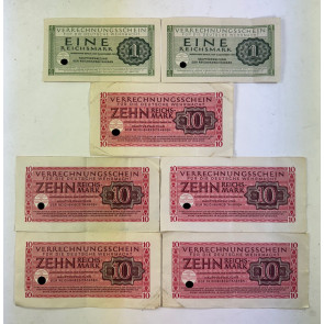 Wehrmachts Geld, Verrechnugsschein für die Deutsche Wehrmacht (6 Stück - 42 Reichsmark)