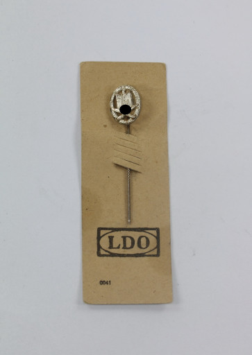  16 MM Miniatur Allgemeines Sturmabzeichen, Cupal (!), auf LDO Karte - Militaria-Berlin