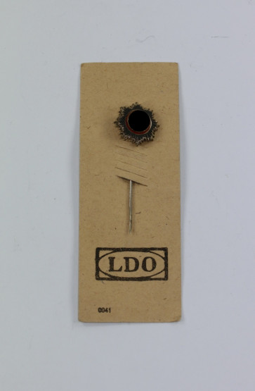 16 MM Miniatur Deutsches Kreuz in Gold, Hst. L/12 auf LDO Karte  - Militaria-Berlin