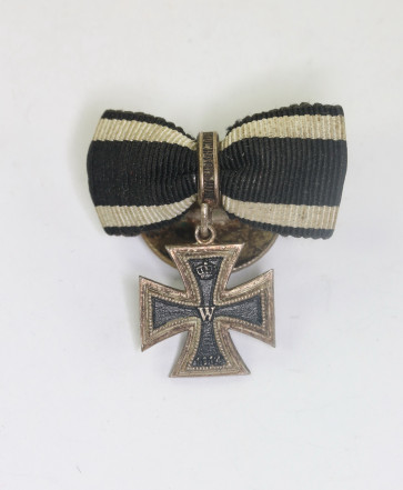16 MM Miniatur Eisernes Kreuz 1914, an Knopf - Militaria-Berlin