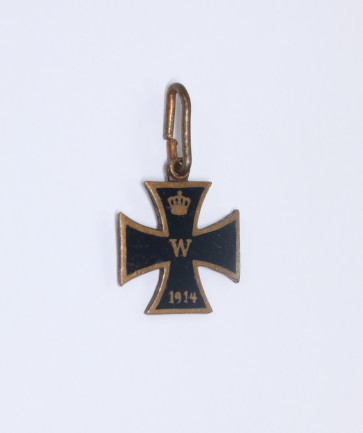 16 MM Miniatur Eisernes Kreuz 1914, emailliert (!) - Militaria-Berlin