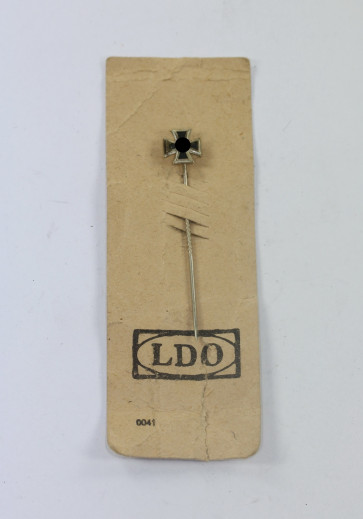  16 MM Miniatur Eisernes Kreuz 1939 / Luftwaffe auf LDO Steckkarte - Militaria-Berlin