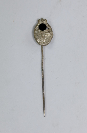 16 MM Miniatur Panzerkampfabzeichen in Silber (Buntmetall) - Militaria-Berlin