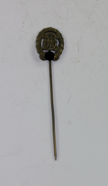 16  MM Miniatur Reichsportabzeichen in Bronze, Hst. Wernstein Jena - Militaria-Berlin