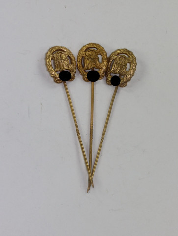 16  MM Miniatur Reichsportabzeichen in Gold, Hst. Wernstein Jena - Militaria-Berlin