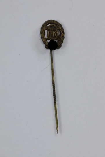 16 MM Miniatur Reichssportabzeichen in Bronze, Hst. Wernstein Jena - Militaria-Berlin