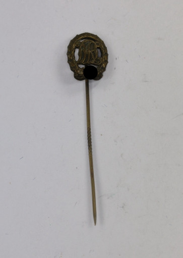  16 MM Miniatur Reichssportabzeichen in Bronze, Hst. Wernstein Jena - Militaria-Berlin