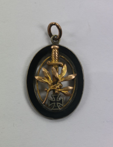 1. Weltkrieg, Patriotischer Anhänger mit Eisernen Kreuz - Militaria-Berlin
