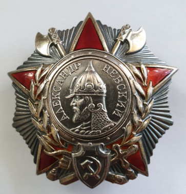 Sowjetunion, Alexander Nevsky Orden, mit Archiv Material + Recherche - Militaria-Berlin