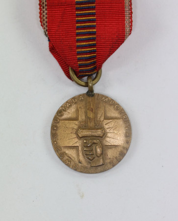  Rumänien, Medaille Kreuzzug gegen den Kommunismus - Romania Recunoscatoare - Militaria-Berlin