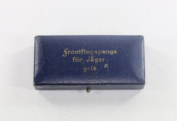 Etui Frontflugspange für Jäger in gold - Militaria-Berlin