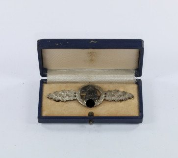 Frontflugspange für Aufklärer in Silber, im Etui - Militaria-Berlin