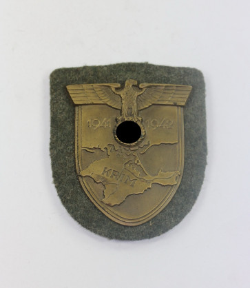  Krimschild auf Heeresstoff, Karl Wurster Markneukirchen (KWM) - Militaria-Berlin