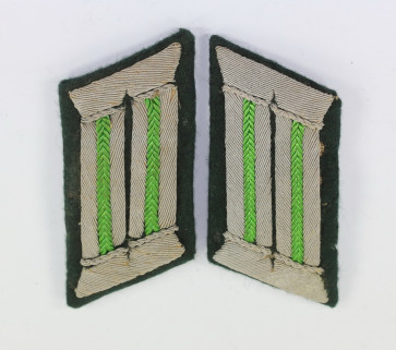 Wehrmacht Heer, Paar Kragenspiegel Panzergrenadiere (Offizier) - Militaria-Berlin