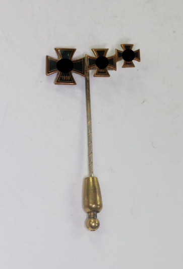9 MM Minatur Ritterkreuz und EK-1, EK-2 1939, emailliert (!) - Militaria-Berlin