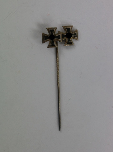 9 MM Miniatur Eisernes Kreuz 1. und 2. Klasse 1939, Eisen (!) - Militaria-Berlin