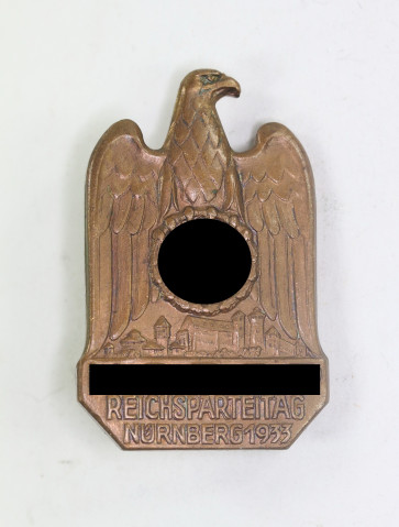  Abzeichen, NSDAP Reichsparteitag Nürnberg 1933 - Militaria-Berlin
