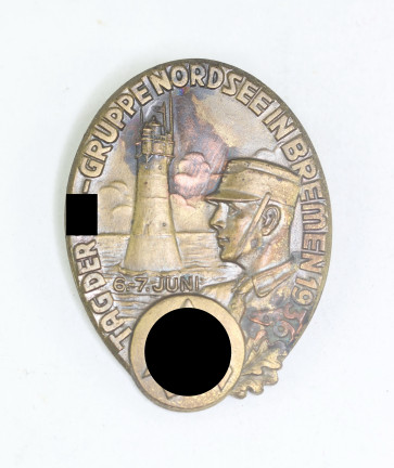  Abzeichen, Tag der SA-Gruppe Nordsee Bremen 1936, Hst. Bruno Mulde Bremen - Militaria-Berlin
