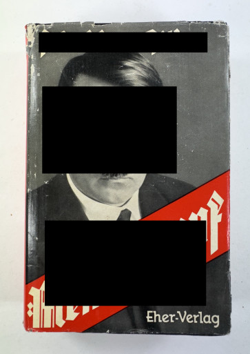 Adolf Hitler, Mein Kampf Volksausgabe 1933, mit Schutzumschlag (!) - Militaria-Berlin