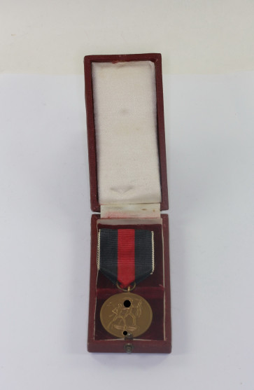  Anschlußmedaille Sudetenland (1. Oktober 1938), im Etui - Militaria-Berlin