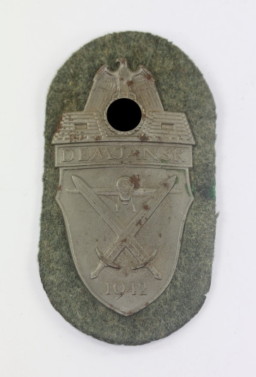  Demjanskschild auf Heeresstoff, Typ 4.5 (Eisen) - Militaria-Berlin