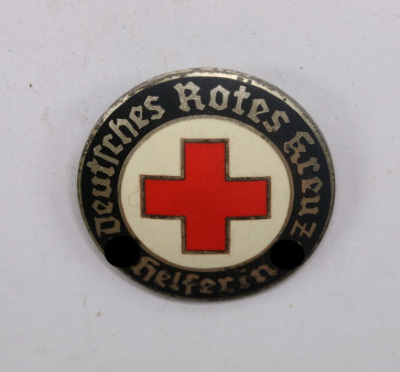  Deutsches Rotes Kreuz (DRK), Brosche für Helferin, Hst. ELM und Ges. Gesch. - Militaria-Berlin
