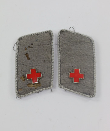  Deutsches Rotes Kreuz (DRK), Paar Kragenspiegel - Militaria-Berlin