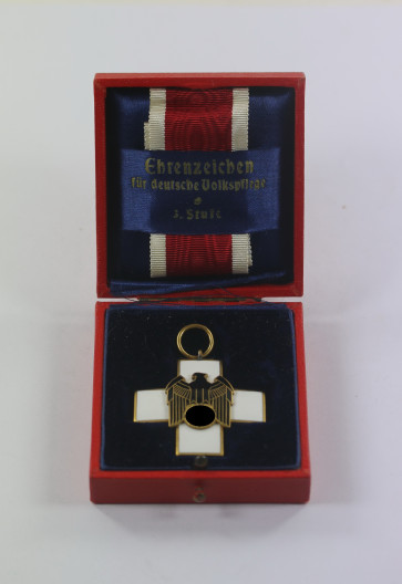  Ehrenzeichen für Deutsche Volkspflege 3. Stufe, im Etui Godet & Co. Berlin W8 Charlottenstr. 55 - Militaria-Berlin