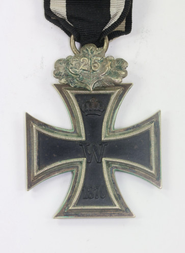  Eisernes Kreuz 2. Klasse 1870, AWS (AWES-Münze, Berlin), mit Jubiläums-Eichenlaub - Militaria-Berlin