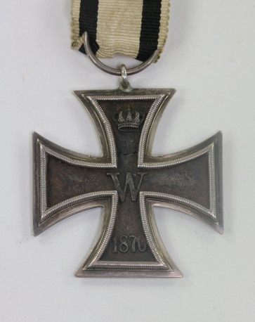  Eisernes Kreuz 2. Klasse 1870, Wagner & Sohn, Berlin, an Nichtkämpferband (!) - Militaria-Berlin