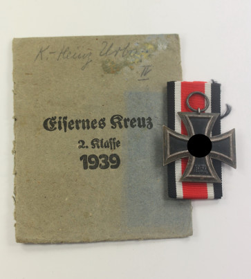  Eisernes Kreuz 2. Klasse 1939, "Kleiner Bruder Variante" Frank & Reif, in Verleihungstüte Frank & Reif, Stuttgart - Militaria-Berlin