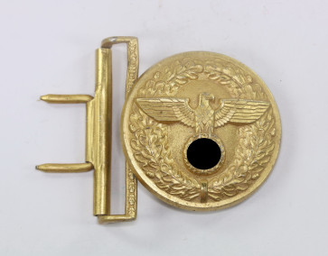  Feldbindenschloss für Politische Leiter der NSDAP, Hst. RZM M4/24 (Overhoff & Co., Lüdenscheid) - Militaria-Berlin