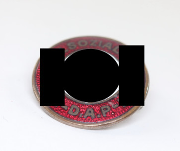 Frühes NSDAP Parteiabzeichen Ges. Gesch. + Wappen - Militaria-Berlin
