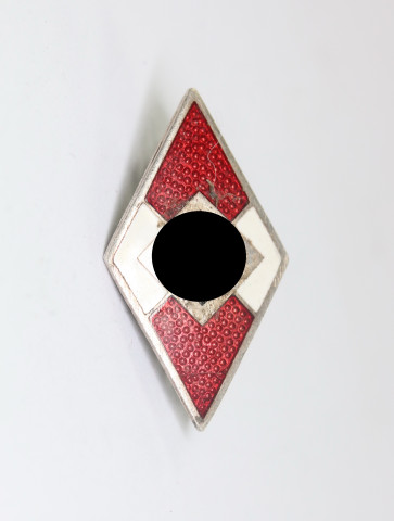  Hitlerjugend (HJ), Mitgliedsabzeichen/Raute, Hst. Otto Hoffmann, Ges. Gesch. - Militaria-Berlin