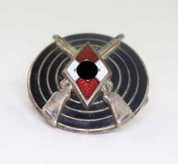  Hitlerjugend (HJ), Schießauszeichnung, Hst. RZM M1/25 (Rudolf Reiling, Pforzheim) - Militaria-Berlin