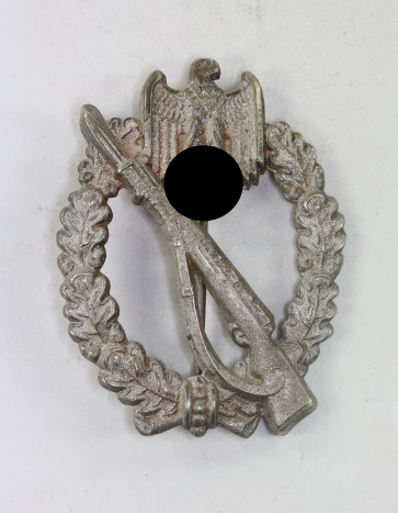  Infanterie-Sturmabzeichen in Silber, Juncker, Neusilber "Porsche" - Militaria-Berlin
