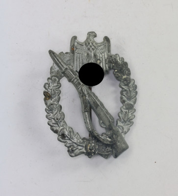  Infanterie Sturmabzeichen in Silber, Hst. ÜÜ (Ferdinand Wiedmann Frankfurt a.M.) - Militaria-Berlin