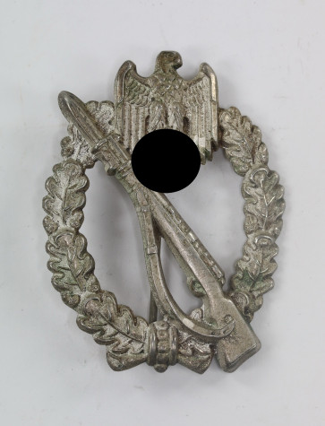  Infanterie Sturmabzeichen in Silber, Juncker, Neusilber "Porsche" - Militaria-Berlin