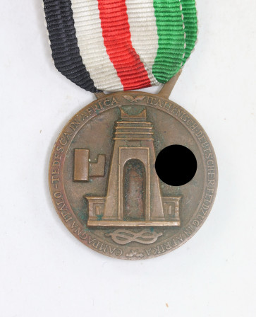  Italienisch Deutsche Feldzugsmedaille für Afrika (Lorioli Milano und De Marchis) - Militaria-Berlin