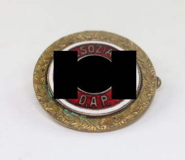  Kleines Goldenes Parteiabzeichen, Hst. Jos. Fuess München , "63065" - Militaria-Berlin