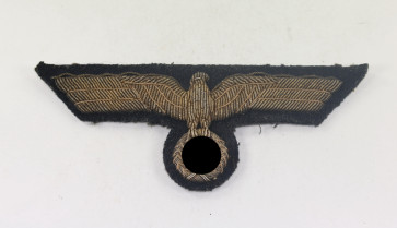  Kriegsmarine, Brustadler für Offiziere (Metallfaden handgestickt) - Militaria-Berlin