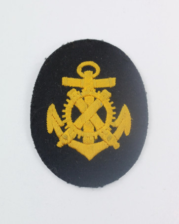  Kriegsmarine, Ärmelabzeichen Artillerie Mechaniker Maat für die blaue Bluse - Militaria-Berlin