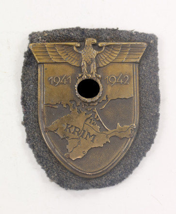 Krimschild auf Luftwaffenstoff, Typ 3.10 - Militaria-Berlin