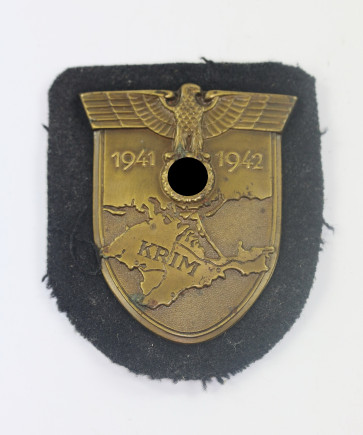  Krimschild auf Panzerstoff (!), J.C.Maedicke  - Militaria-Berlin