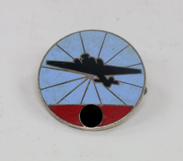  Luftwaffe, Abzeichen Flugmeldedienst 2. Form, Hst. Ges. Gesch. J. Preissler Pforzheim - Militaria-Berlin