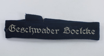  Luftwaffe, Ärmelband "Geschwader Boelcke" für Offiziere (Metallfaden) - Militaria-Berlin