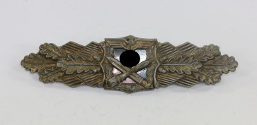  Nahkampfspange in Bronze, Deschler & Sohn, München - Militaria-Berlin
