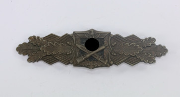  Nahkampfspange in Bronze, Hst. JFS (Josef Feix & Söhne, Gablonz), 1. Modell - Militaria-Berlin