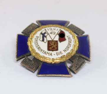  Nordfrontkreuz, 1941 - 42 (weiß), Pohjoisrintama - Die Nortfront - Petsamo - Salls - Uhtua - Kiestinki - Hopeatakomooy - Militaria-Berlin