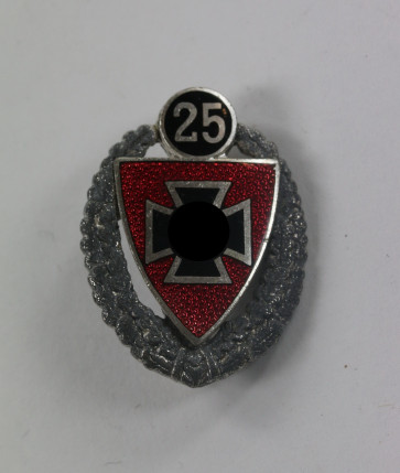 NS-Reichskriegerbund (Kyffhäuserbund), Nadel für 25 Jahre, Ges. Gesch. 2 - Militaria-Berlin